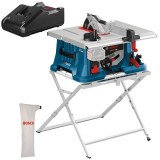 Bosch GTS 18V-216 + GTA 560 + GAL 18V-40 - Fierastrau circular de masa fara acumulatori Li-Ion 18 V - Ah 216x30 mm + Incarcator acumulatori