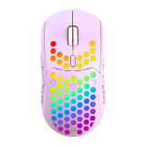 Cumpara ieftin Mouse Nou IBLANCOD BL110, 3200dpi, 5 Butoane, RGB, Violet, Wireless NewTechnology Media