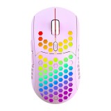 Cumpara ieftin Mouse Nou IBLANCOD BL110, 3200dpi, 5 Butoane, RGB, Violet, Wireless NewTechnology Media