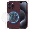 Husa silicon iPhone 15 Pro Techsuit SoftFlex MagSafe, bordo