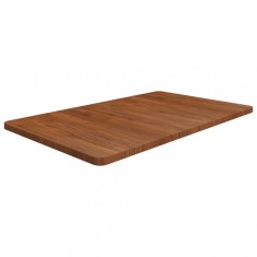 vidaXL Blat de baie, maro &icirc;nchis, 100x60x2,5 cm, lemn masiv tratat 343055