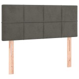 Cumpara ieftin Tablie de pat, gri inchis, 80x5x78/88 cm, catifea