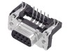 Conector D-Sub 9 PIN soclu mamă unghiat 90&deg; THT UNC 4-40