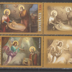 ROMANIA 2023 CRACIUN Serie 2 timbre cu vinieta LP.2443 MNH**