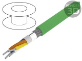 Cablu de Rețea PROFINET Cat5e 2x2x22AWG Cu Litat
