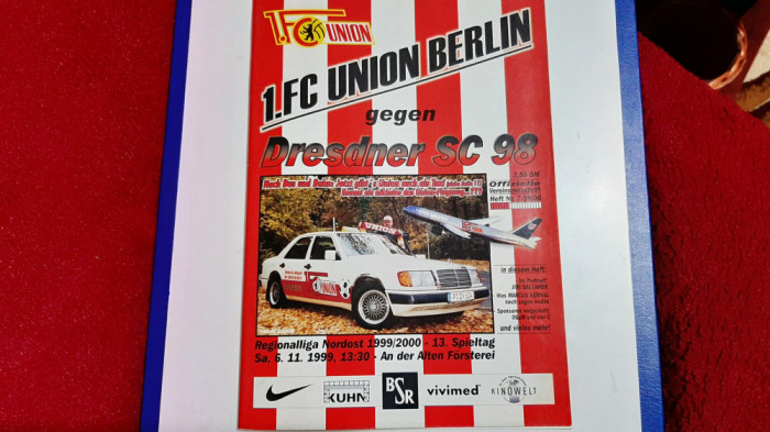 program FC Union Berlin - SC Dresdner