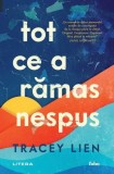 Tot ce a rămas nespus - Paperback brosat - Tracey Lien - Litera