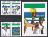Sierra Leone 1988 - Jocurile Olimpice &ndash; Seul, Serie + Colita, MNH
