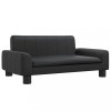 Pat de caini, negru, 70x45x30 cm, piele ecologica