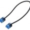 Cablu Patch U/FTP 6a 0,5m LSZH Negru 32AWG -20&divide;75&deg;C