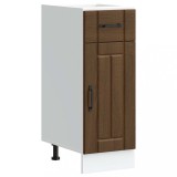 Dulap Baza Bucatarie Gossi Lucca Stejar Maro 30x46x81.5cm, Lemn, Picioare Reglabile, Depozitare, Modular