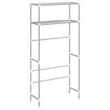 Raft depozitare masina spalat 2 niveluri gri 69x28x143 cm, fier