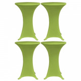 Husa elastica pentru masa, 4 buc., verde, 80 cm GartenMobel Dekor, vidaXL