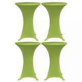VidaXL Husă elastică pentru masă, 4 buc., verde, 80 cm