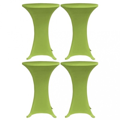 Husă elastică pentru masă, 4 buc., verde, 80 cm foto