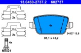 ATE 13.0460-2737.2 set placute frana,frana disc
