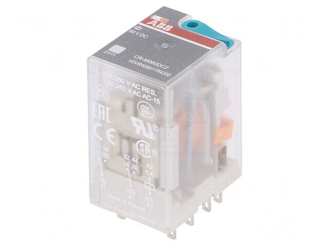 Releu Electromagnetic DPDT 60VDC 12A