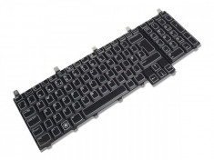 Tastatura laptop Dell Alienware M18x R2 neagra layout UK cu iluminare foto