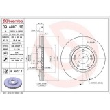 Set disc frana Kia Sportage 2 (Je Km) 09.04-05.11, Fata, 300X28mm, ventilat, BREMBO