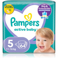 Pampers Active Baby Size 5 scutece de unică folosință 11-16 kg 64 buc