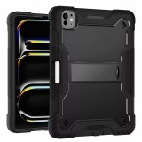 [Pachet 360&Atilde;&sbquo;&Acirc;&deg;] Husa + folie sticla iPad Pro 11 (2024) Techsuit Rugged TabShell, negru