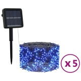 Lumini solare feerice 5 buc 5x200LED albastru interior exterior