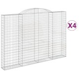 Cumpara ieftin Cosuri gabion arcuite 4 buc. 300x30x200/220 cm fier galvanizat