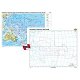 Australia si Oceania.. Harta fizico-geografica, politica si a principalelor resurse naturale de subsol Duo 140x100 cm CR-3117DB