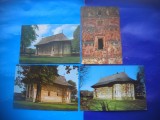 HOPCT LOT 2857 BISERICA HUMOR -JUD SUCEAVA- 4 CARTI POSTALE-CIRCULATE, Circulata, Printata