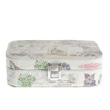 Cutie de bijuterii vintage cu imprimeu floral