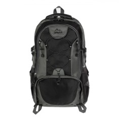 Rucsac Voiaj Urban, Model Negru Gri, Capacitate 40L, Poliester, Spate &Icirc;ntărit, Multiple Compartimente, 33x20x54cm