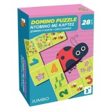 Joc de memorie si inteligenta 28 de piese - Domino Animale Puzzle