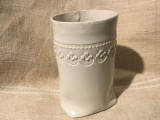 arta / design - Vaza din ceramica realizata manual model deosebit cu marcaj !