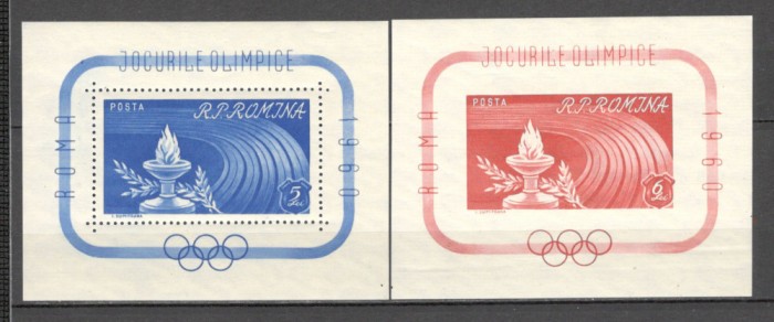 Romania.1960 Olimpiada de vara ROMA-Bl. XR.391