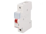 Lampă de control LED roșie 230VAC pentru șină DIN