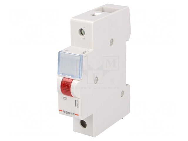 Lampă de control LED roșie 230VAC pentru șină DIN