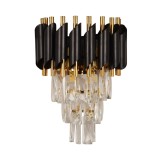 Aplica Cristal 2XE14 IP20, negru, Erste