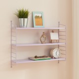 Raft perete Str&auml;ngn&auml;s 50x60x15cm otel lila mat [en.casa] HausGarden Leisure