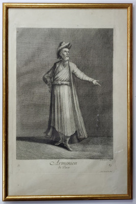 Armean din Persia - P. Rochefort, Gravura, 1714 foto
