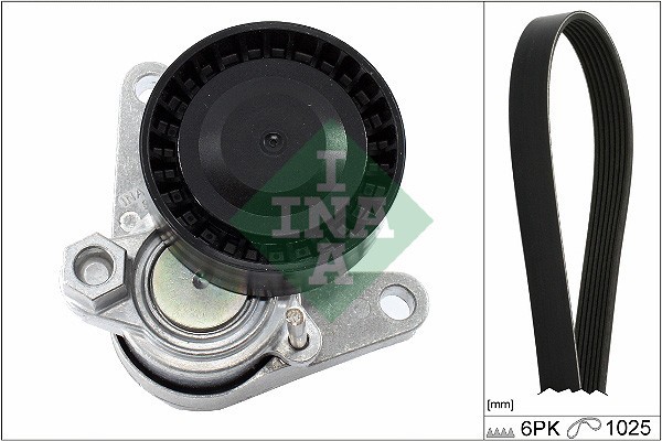 INA 529 0167 10 Set curea transmisie cu caneluri