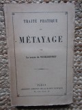 Trait&eacute; Pratique du M&eacute;tayage 1882 - Le Comte de Tourdonnet