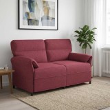 vidaXL Canapea 100% poliester, cadru din metal, MDF, placaj 42033900