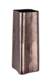 Cumpara ieftin Vaza decorativa aluminiu bronz Reel 16,5x16,5x40,5h