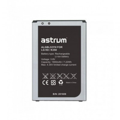 Acumulator ALGBL46ZH LG K8 (K350) BL-46ZH Li-Ion 1900mAh Astrum foto