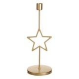 Sfesnic Decorativ de Craciun Metalic Auriu cu Model Stea, CMCLASS
