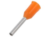 V&acirc;rf tub capăt izolată cupru 0,5mm2 8mm cositorit crimpat