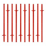 Stalp otel cornier 25x25 mm, 115 cm, 10 buc, metalic, stabilizator, vopsit, pentru gard electric intermediar