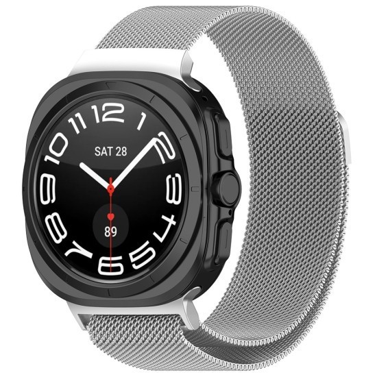 Curea pentru Samsung Galaxy Watch Ultra&nbsp;47mm - Techsuit Watchband 35mm (W009) - Silver