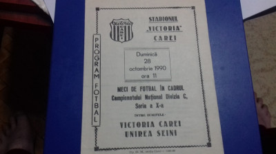 program Victoria Carei - Unirea Seini foto