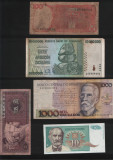 Set 5 bancnote de prin lume adunate (cele din imagini) #28